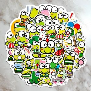 10 Random Keroppi Stickers - Hello Kitty Sanrio